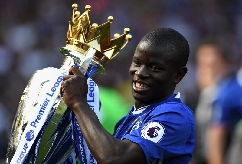 Kante won back to back Premier League titles with Leicester and Chelsea