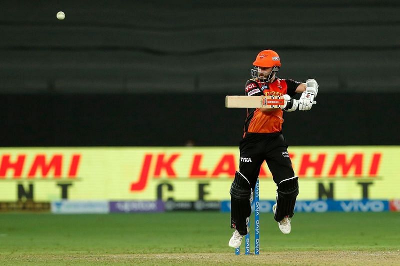 Williamson got back to form for SRH with a classy half-century against RR. (Image Courtesy: IPLT20.com)