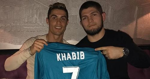 Cristiano Ronaldo & Khabib Nurmagomedov [Images Courtesy: @cristiano on Instagram]