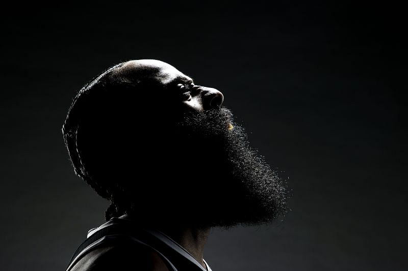 The Brooklyn Nets featuring James Harden during Media Day.