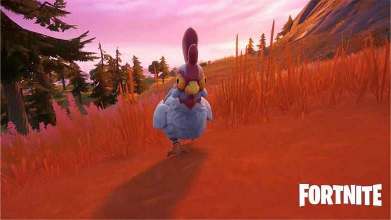 Fortnite Chapter 2 Season 8 features a chicken glitch (Image via Epic Games)
