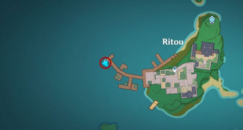 Viewpoint location in Ritou (Image via Genshin Impact)