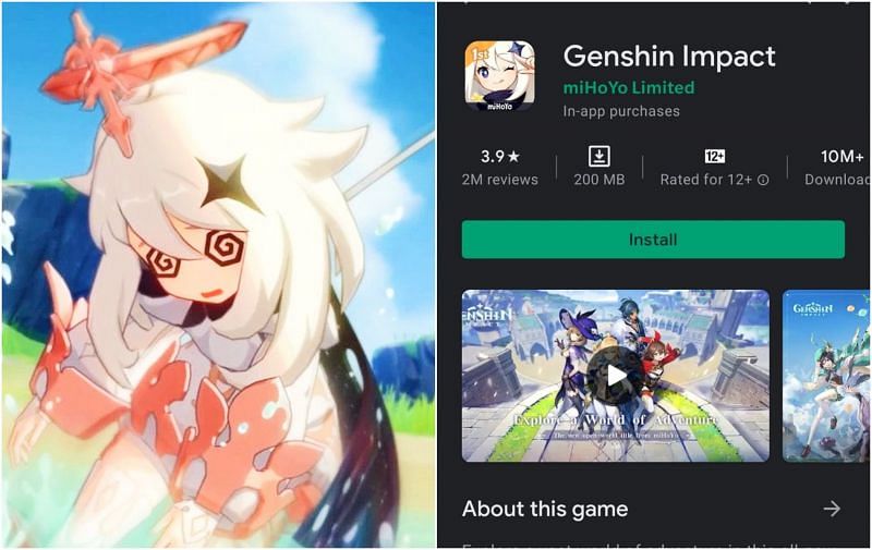 Outraged fans review bomb Genshin Impact on the play store (Image via Genshin Impact and Play Store)