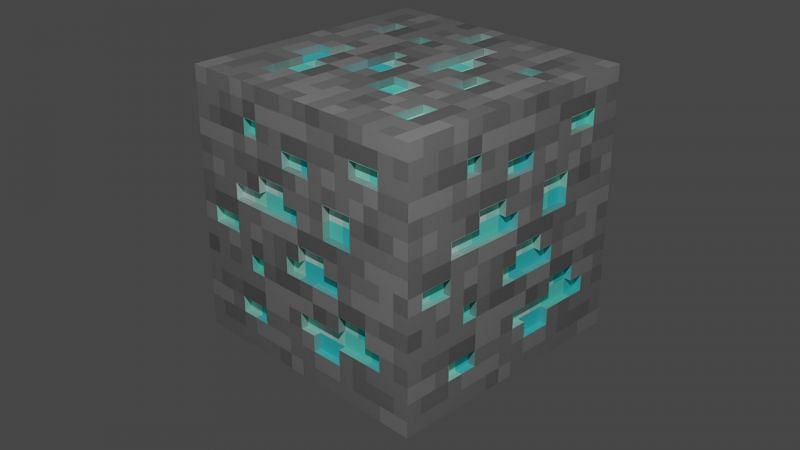 Diamond ore (Image via u/teamfitz1971 on Reddit)