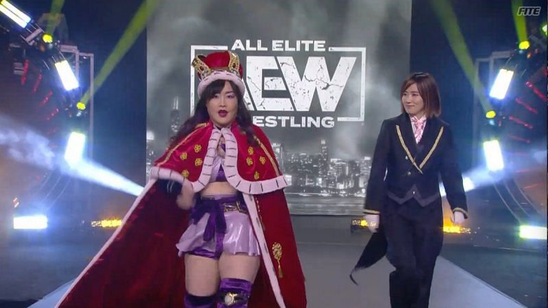 Emi Sakura was accompanied to the ring by Lulu Pencil at AEW All Out