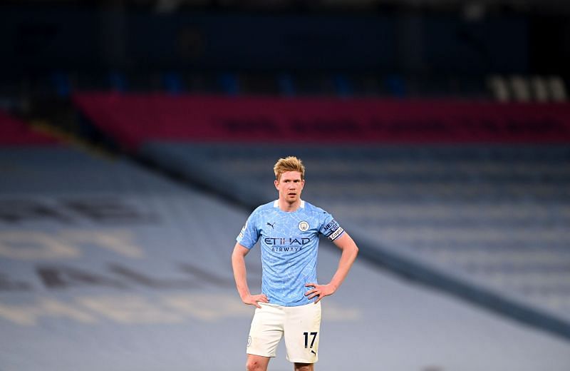 De Bruyne had to be substituted in the 2020-21 Champions League final