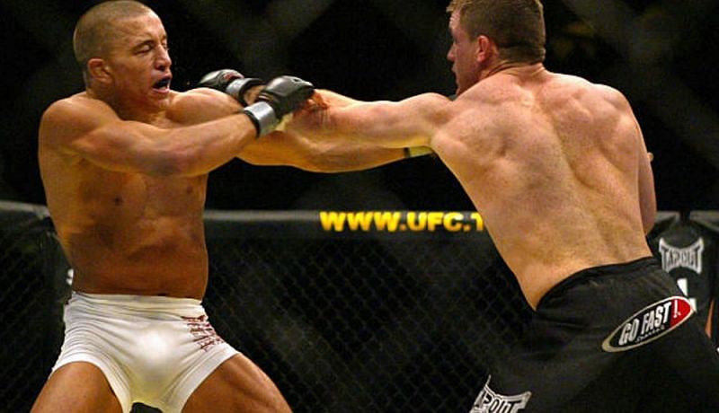 Georges St-Pierre has admitted that he was intimidated by Matt Hughes in their first meeting at UFC 50