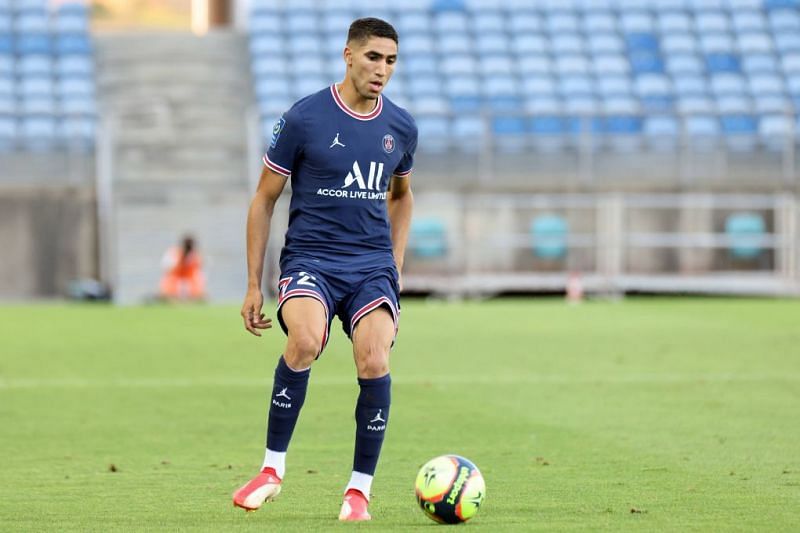 Achraf Hakimi in action for PSG