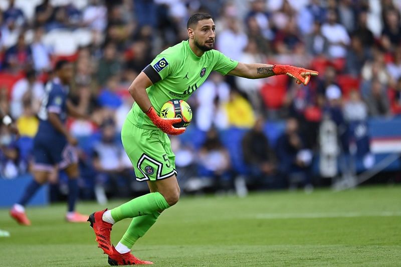 Gianluigi Donnarumma made his full debut for PSG against Clermont Foot,
