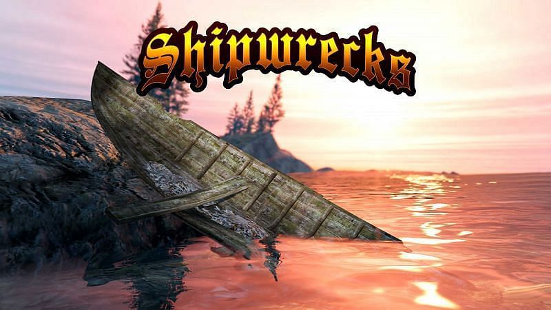 Shipwreck locations in GTA Online (Image via Rockstar Games)