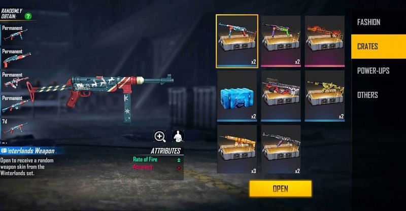 This loot crate can give permanent skins as well (Image via Free Fire)