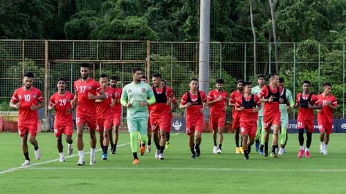 FC squad during a training session at the Durand Cup.