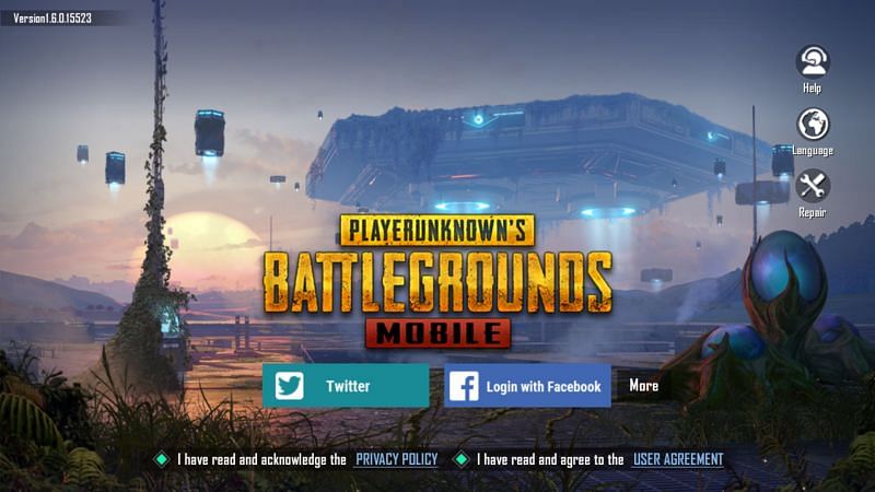 Na de installatie moet u inloggen op uw PUBG Mobile-accounts (afbeelding via PUBG Mobile)