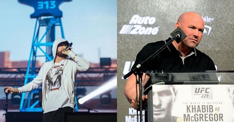 Eminem (left) &amp; Dana White (right) [Image Credits- @eminem on Instagram]