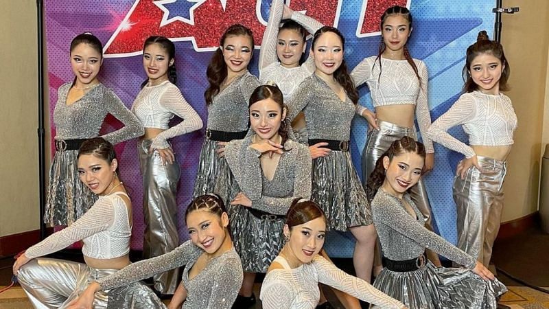 UniCircle Flow posing for a photo after America&#039;s Got Talent semifinals performance (Image via Instagram/unicircleflow)