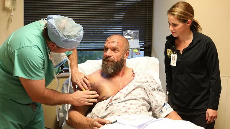 Triple H underwent pectoral surgery in 2018