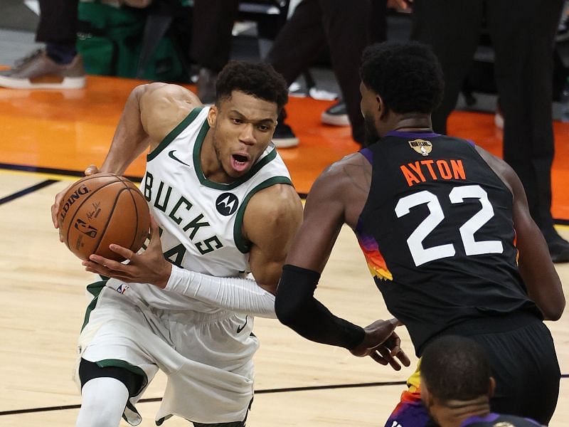 Ayton had trouble containing Giannis later in the Finals