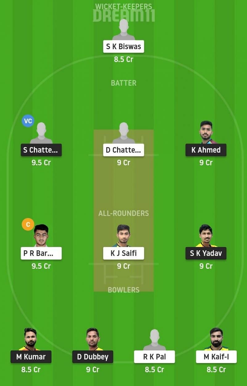 BB vs KB Dream11 Fantasy Suggestion #2