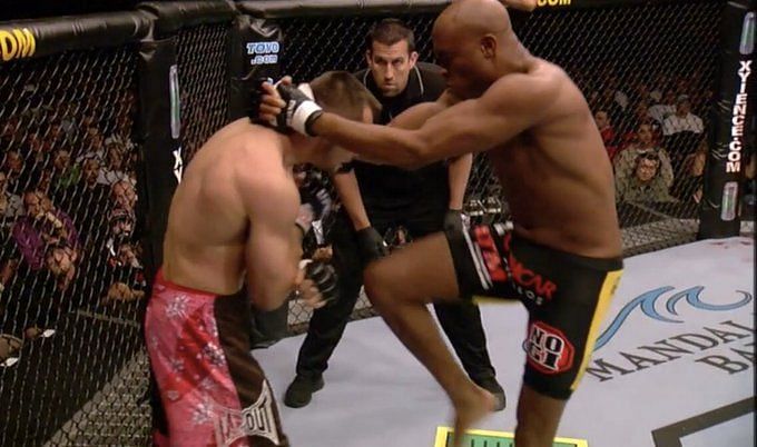 Rich Franklin appeared to be nervous and edgy prior to his fight with Anderson Silva at UFC 64