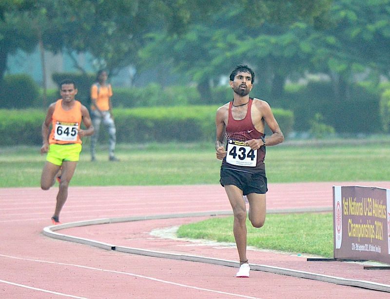 Adesh Yadav has won the gold medal in men&rsquo;s 5,000m
