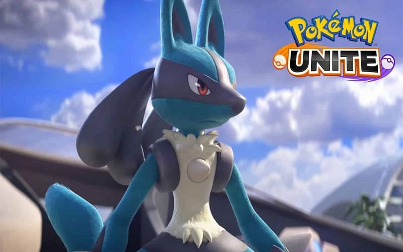Lucario in a Pokemon Unite trailer (Image via The Pokemon Company)
