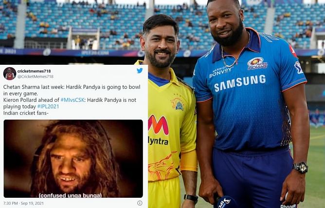 "Relax boys, Rohit and Hardik aren't required to bash minnow CSK" - Fans react after the Mumbai Indians duo miss out against CSK