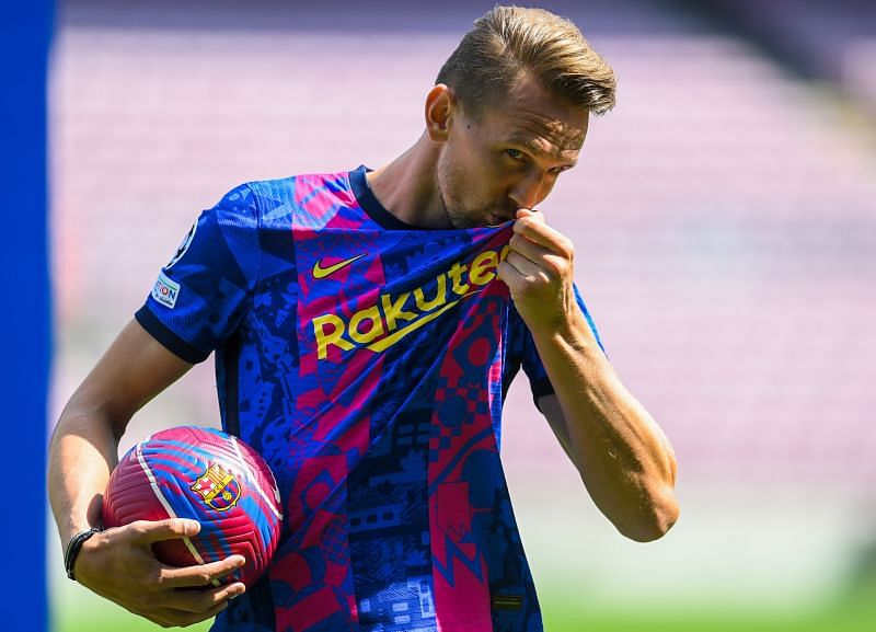 Luuk de Jong was recently unveiled as a Barcelona player