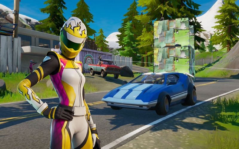 Pitstop can be found at Boney Burbs in Fortnite Chapter 2 Season 8 (Image via Fortnite)