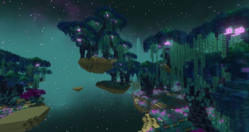 The BetterEnd mod adds 24 beautiful and unique End biomes to Minecraft (Image via CurseForge)