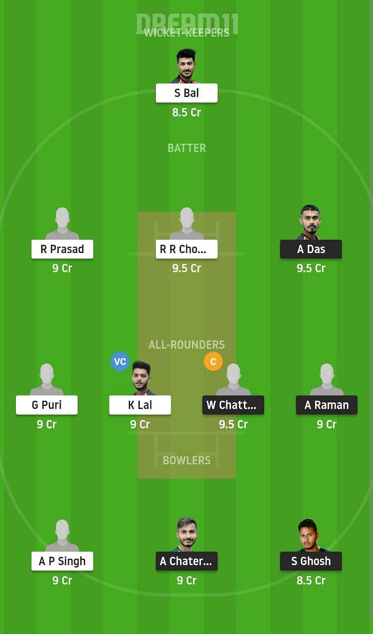 DD vs KH Dream11 Fantasy Suggestion #1