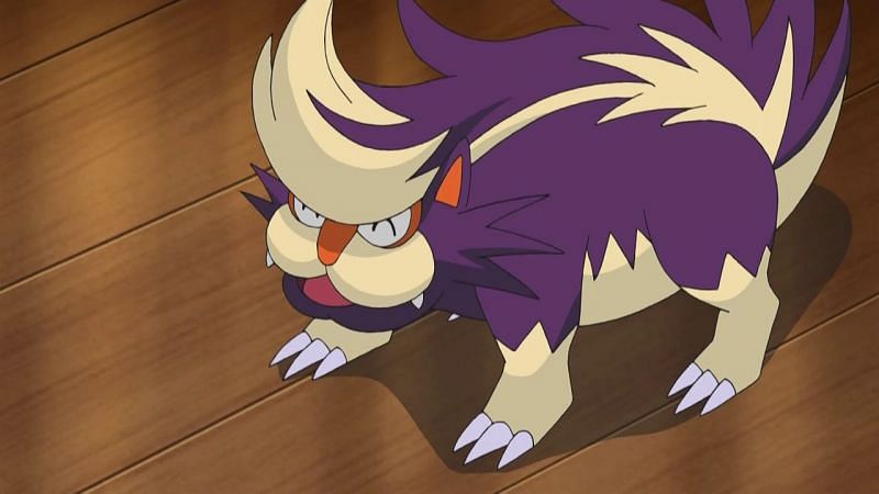 The Pokedex states that Skuntank can spray a horribly smelling fluid from the tip of its tail (Image via The Pokemon Company)