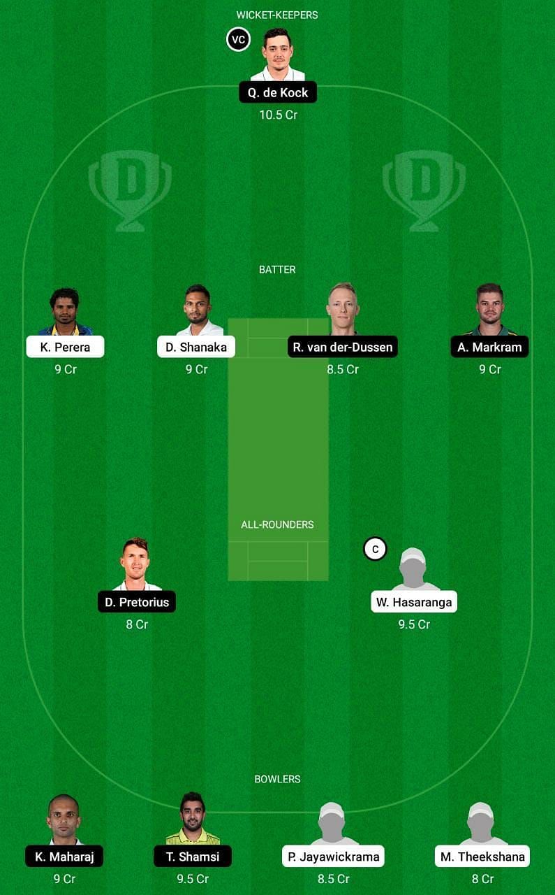 SL vs SA Dream11 Fantasy Tip #1