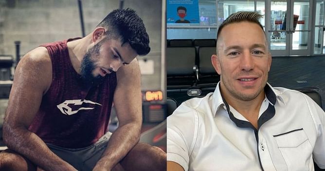 Nasrat Haqparast thanks Georges St-Pierre for cornering him at UFC 266
