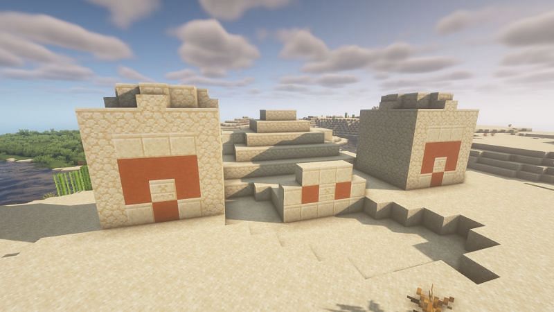 A desert temple (Image via Minecraft)