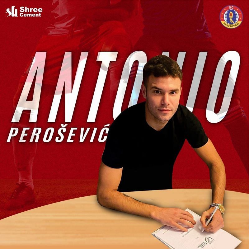 Antonio Perosevic has signed for SC East Bengal on a one-year deal. (Source: SC East Bengal Twitter)