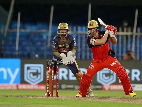 ABD in action against KKR in theIPL