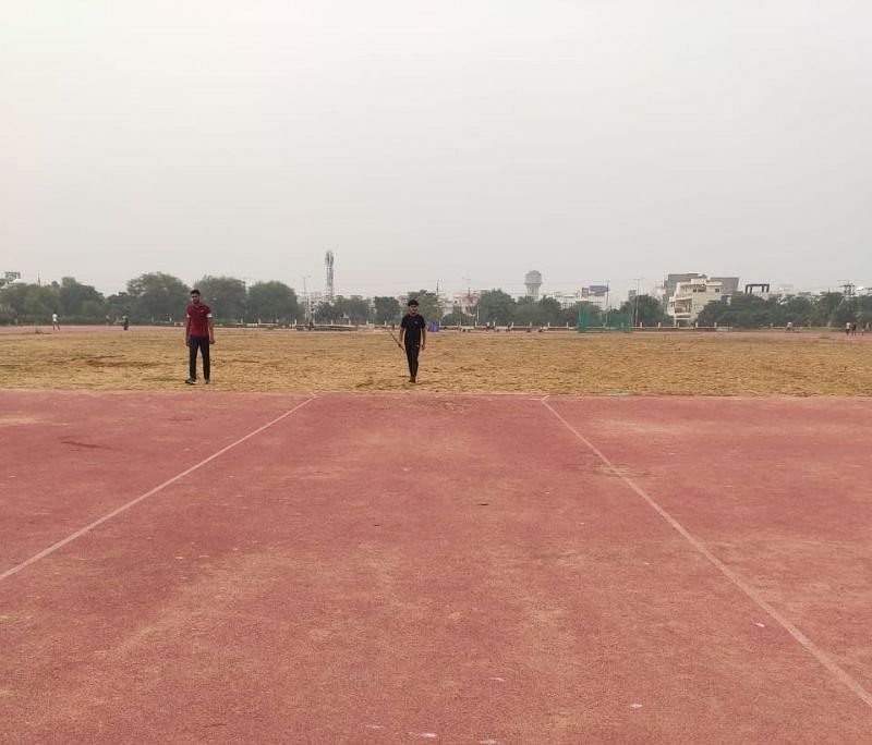 The lack of grass at the Bhiwani stadium makes it difficult to practice