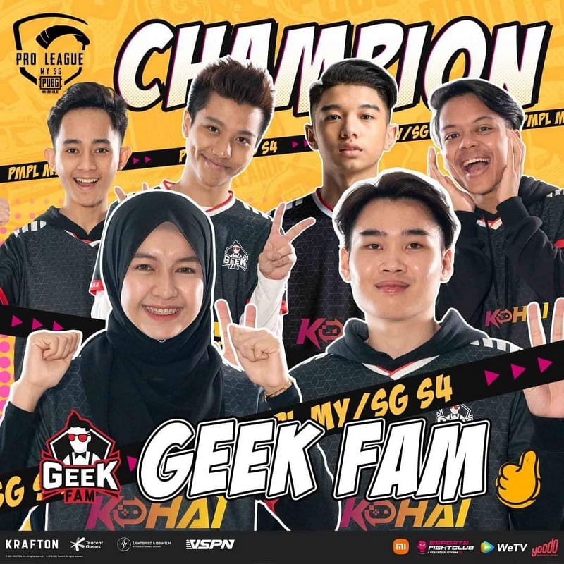 Geek Fam took home $18,500 from the PMPL Season 4 MY/SG