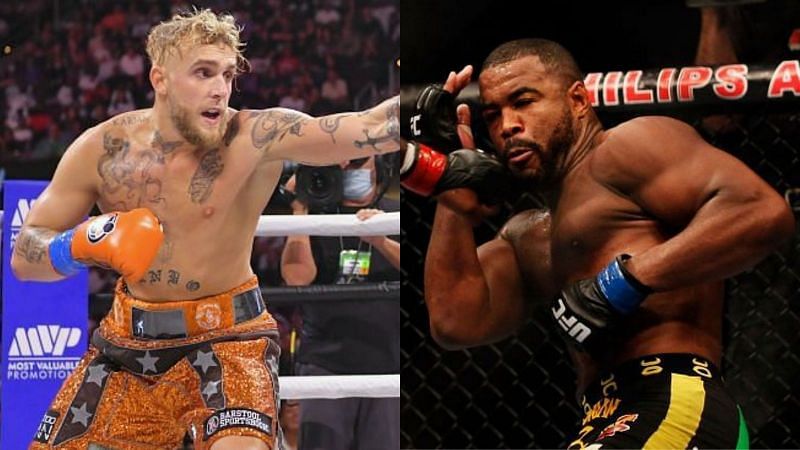 Jake Paul (left) and Rashad Evans (right)