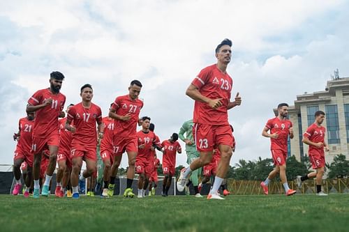 FC Goa in training for the Durand Cup