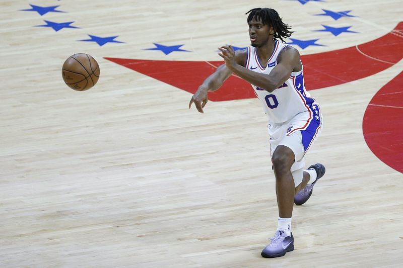 Tyrese Maxey in action for the Philadelphia 76ers