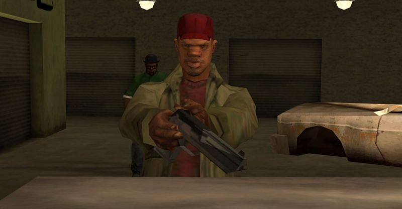 Emmet, preparing a gun (Image via Rockstar Games)