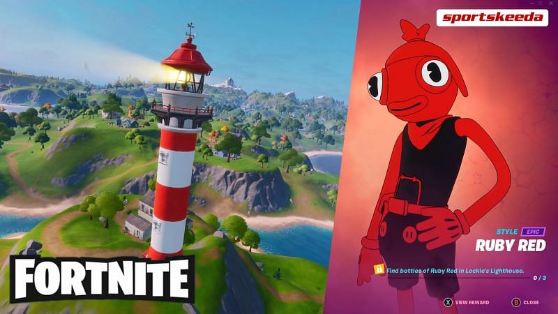 Color bottles are needed to customize the Toona Fish skin in Fortnite Chapter 2 Season 8 (Image via Sportskeeda)