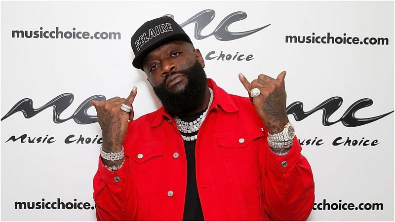 Rick Ross visits Music Choice in 2019 in New York City. (Image via Getty Images)