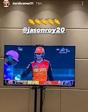 David Warner lauds Jason Roy for his brilliant knock on Monday [Image- Warner Instagram story]