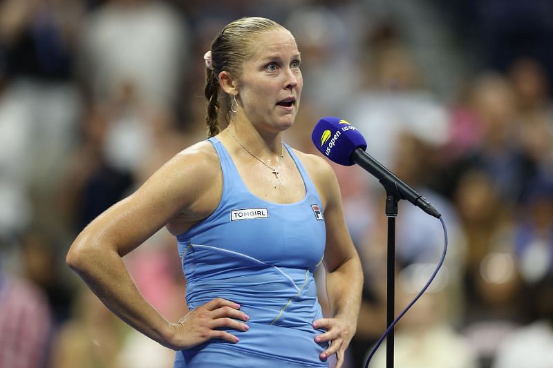 Shelby Rogers speaks after her third-round win at the 2021 US Open