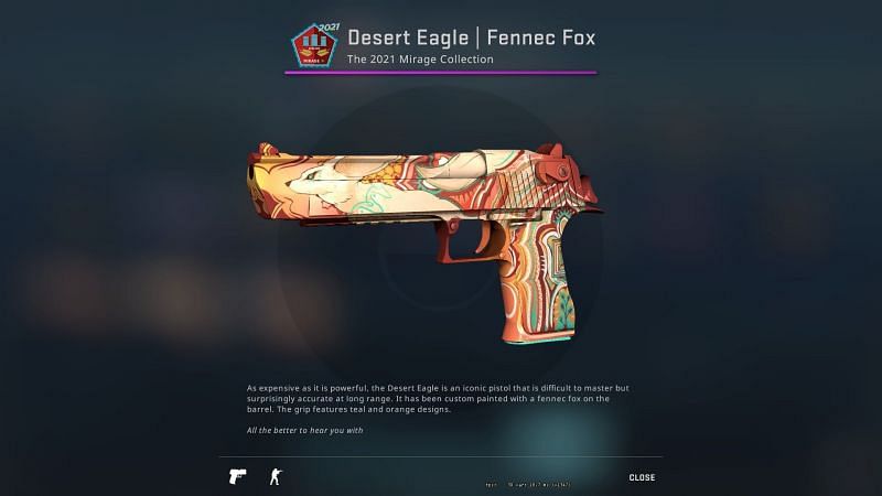 The new Mirage Collection Desert Eagle skin in CS:GO