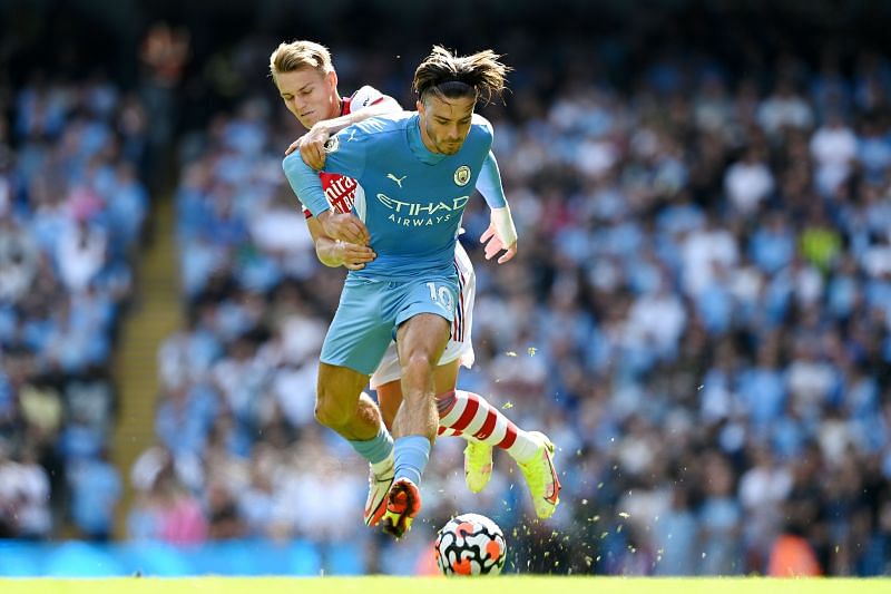 Jack Grealish scored on his full Manchester City debut