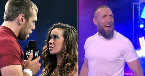 AJ Lee and Daniel Bryan in WWE; Bryan debuts on AEW