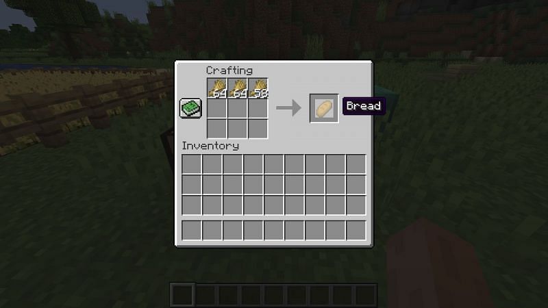 Shift + left-click will craft the maximum number of items possible (Image via Minecraft)